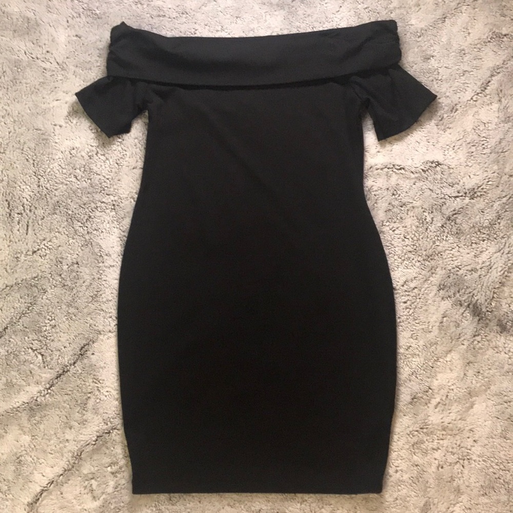 ASOS off shoulder bodycon little black dress!
